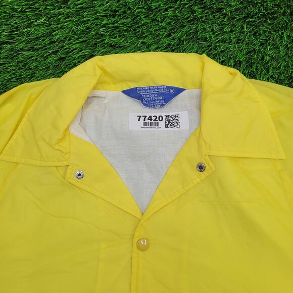 Vintage 80s Rainbow-Sportswear Jacket Medium 23x29 Coach - Picture 11 of 12